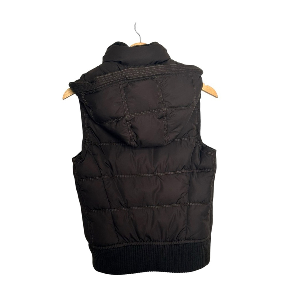 ABERCROMBIE & FITCH y2K Brown Quilted Sleeveless Puffer Vest Size Large - Picture 9 of 12